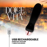 Vibrador Recargable Five Negro - Sensaciones Poderosas Te Esperan