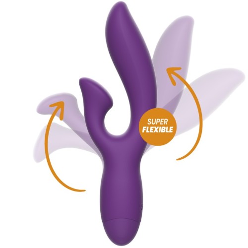 Rewofun Vibrador Flexible Con Rabbit para Placer Intenso