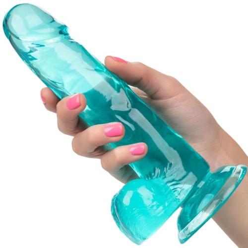 Size Queen Dildo Azul 15.3 Cm - Placer Realista