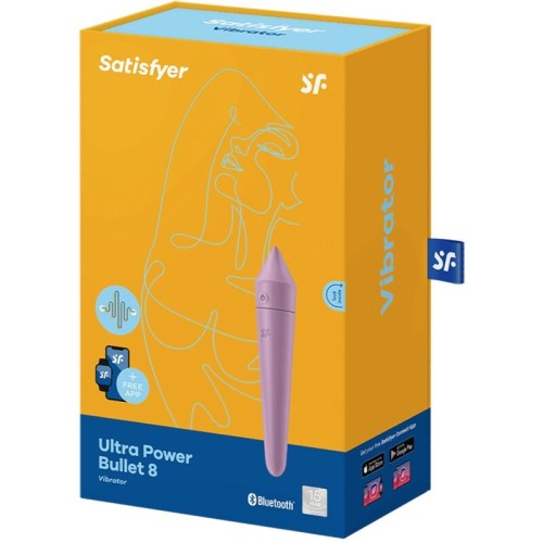 Satisfyer Ultra Power Bullet 8 Bala Vibradora Lila - Placer Potente