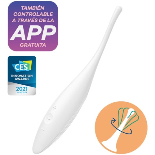 Satisfyer Twirling Joy Clitoral Stimulator White