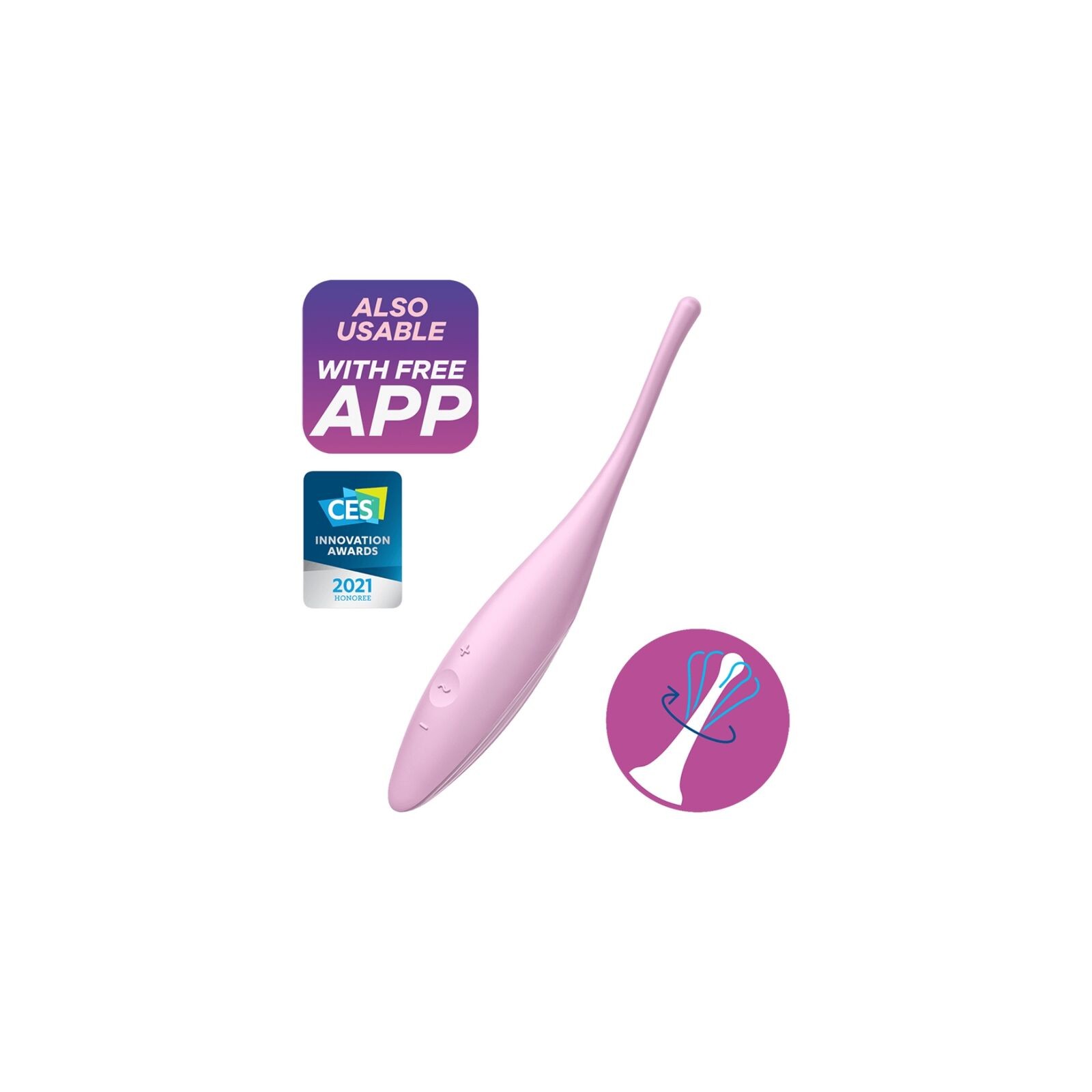 Satisfyer Twirling Joy Clitoral Stimulator Pink