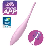 Satisfyer Twirling Joy Clitoral Stimulator Pink