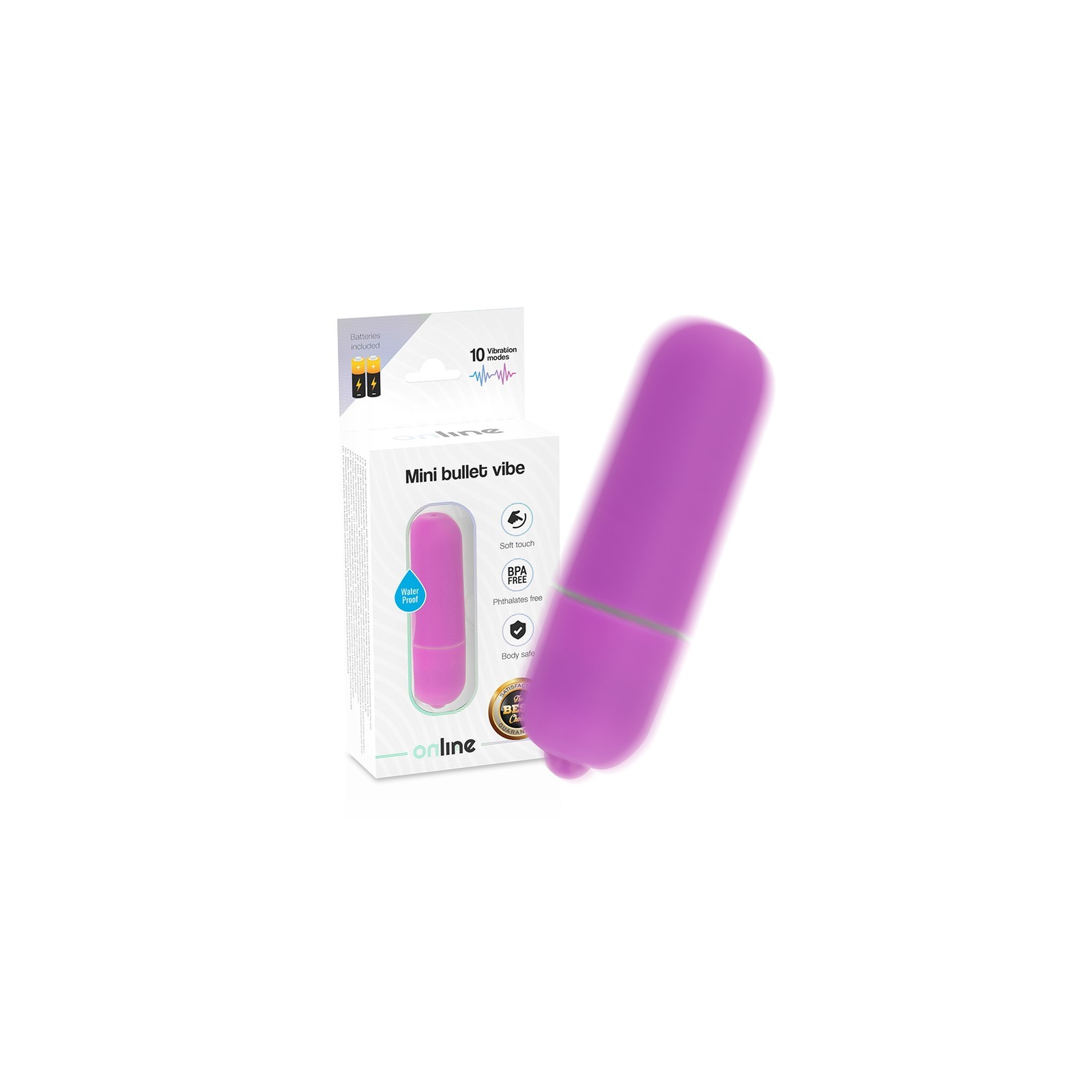 Mini Vibrating Bullet Purple - Portable Pleasure