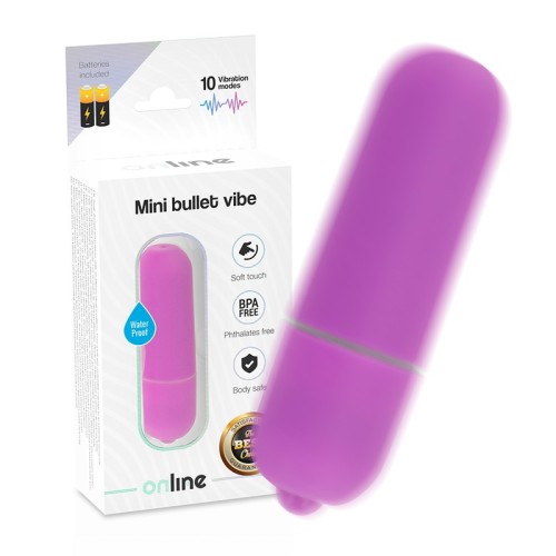 Mini Vibrating Bullet Purple - Portable Pleasure