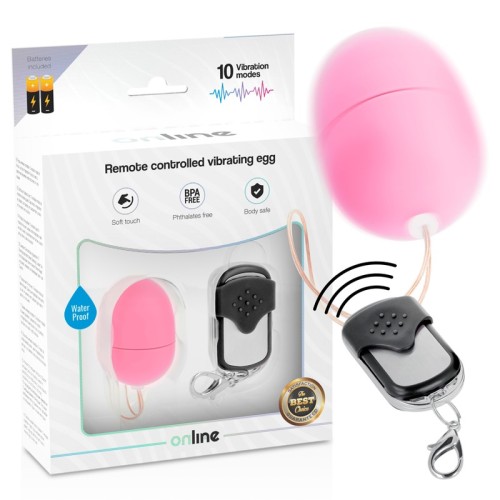 Pink Remote Control Vibrating Egg for Couples