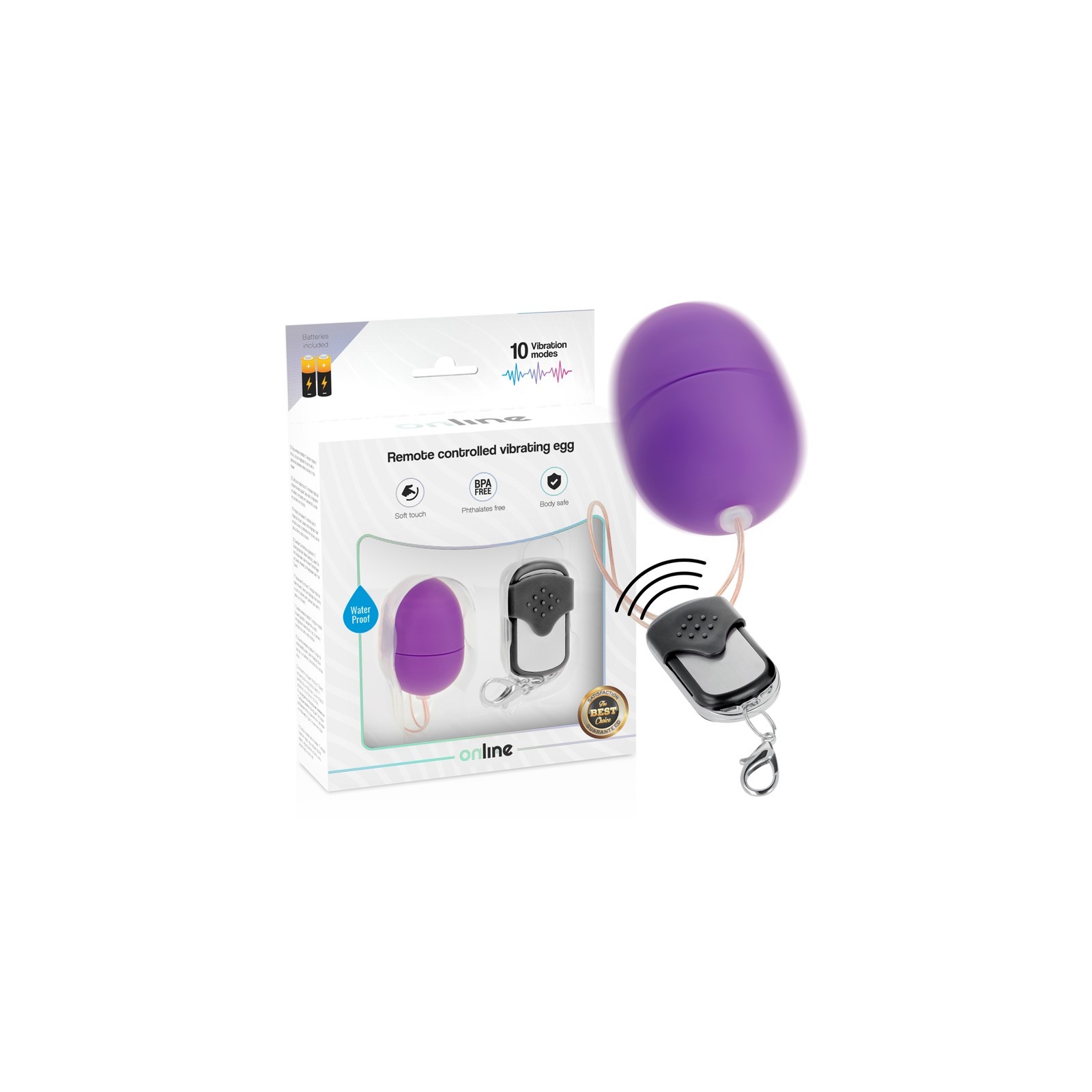 Remote Control Vibrator Egg Purple for Discreet Fun