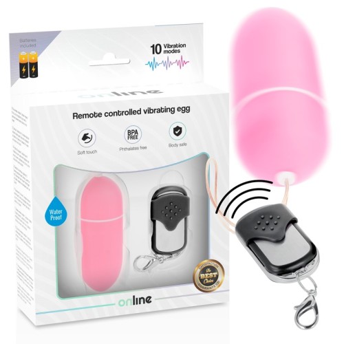 Huevo Vibrador Rosa Control Remoto para Parejas