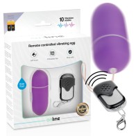 Remote Control Purple Vibrating Egg - Discreet Pleasure