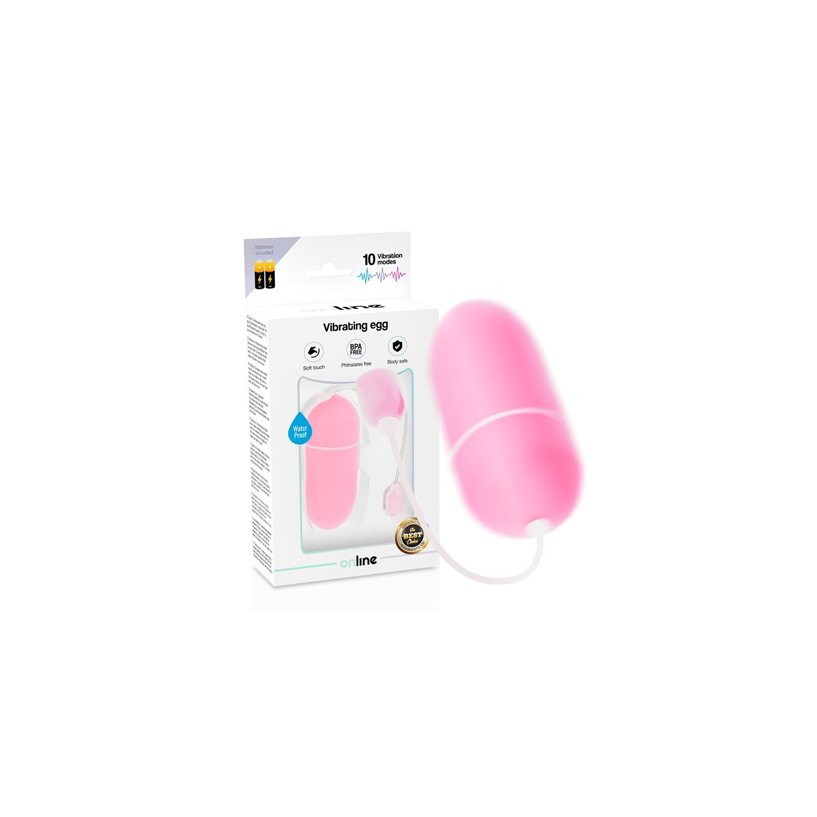 Huevo Vibrador Waterproof Rosa