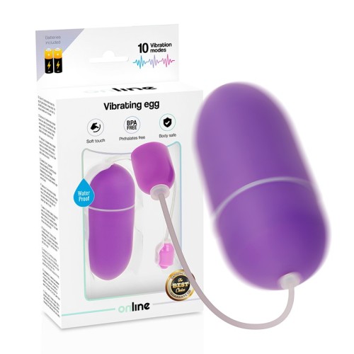 Huevo Vibrador Waterproof Lila para Placer