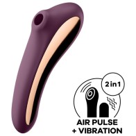 Satisfyer Dual Kiss Clitoral Stimulator Purple - Ultimate Sensation