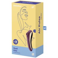 Satisfyer Dual Kiss Clitoral Stimulator Purple - Ultimate Sensation