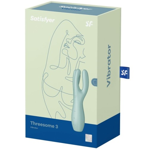 Satisfyer Threesome 3 Vibrador Verde - Poder de Estimulación Triple