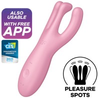 Satisfyer - Threesome 4 Vibrador Con App Rosa