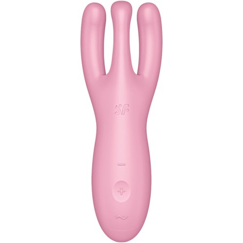 Satisfyer Threesome 4 Vibrator - App Controlled Pink