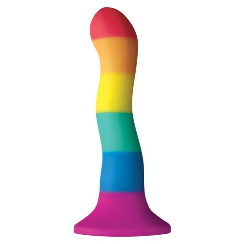 Colors Wave LGBT Flag Silicone Dildo