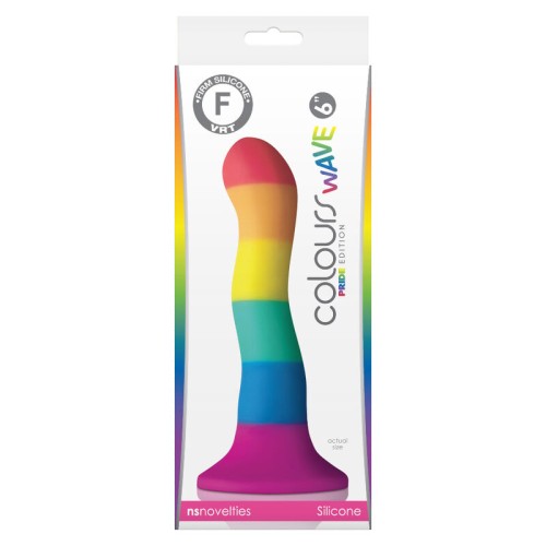 Colors Wave LGBT Flag Silicone Dildo