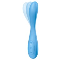 Satisfyer G-spot Flex 4+ Multi Vibrador App Azul Para Placer Supremo