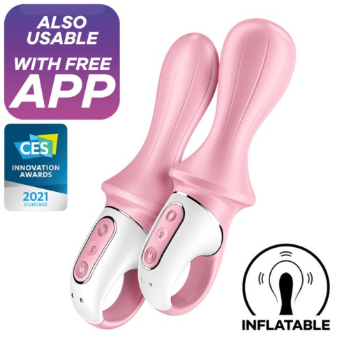 Satisfyer Air Pump Booty 5+ Vibrador Anal Inflable Rosa