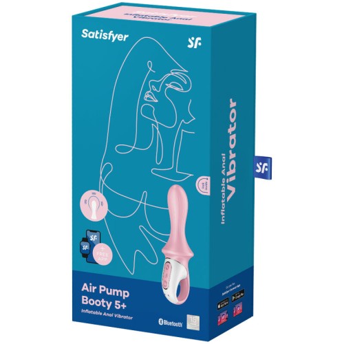 Satisfyer Air Pump Booty 5+ Inflatable Anal Vibrator Pink