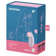 Satisfyer Vibrador Lay-on Tropical Tip Lila - Explora el Placer Clitoriano