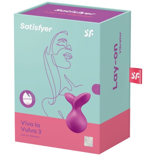 Vibrador Lay-on Viva La Vulva 3 de Satisfyer para Placer Supremo