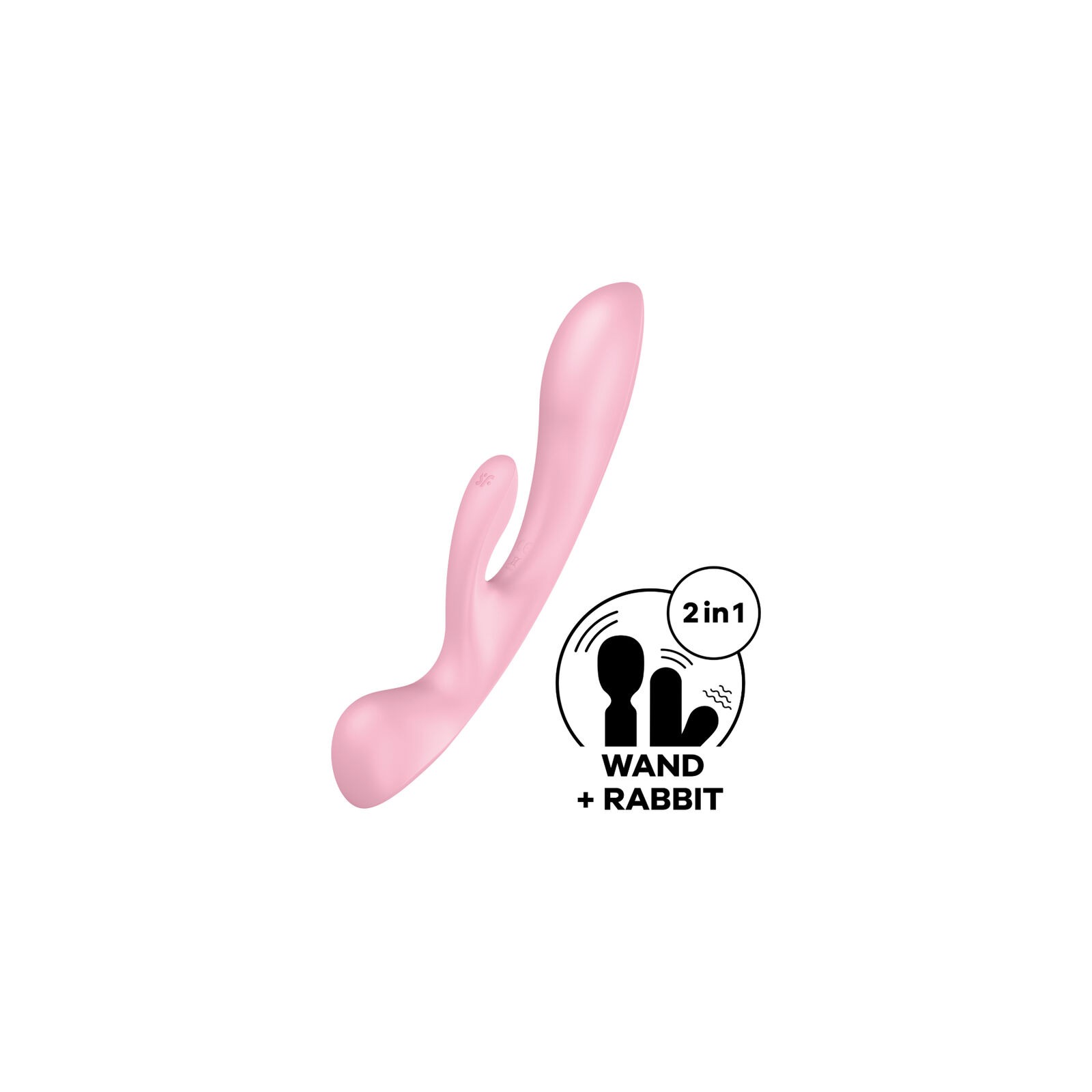 Satisfyer - Triple Oh Vibrador Híbrido Rosa para Estimulación Versátil