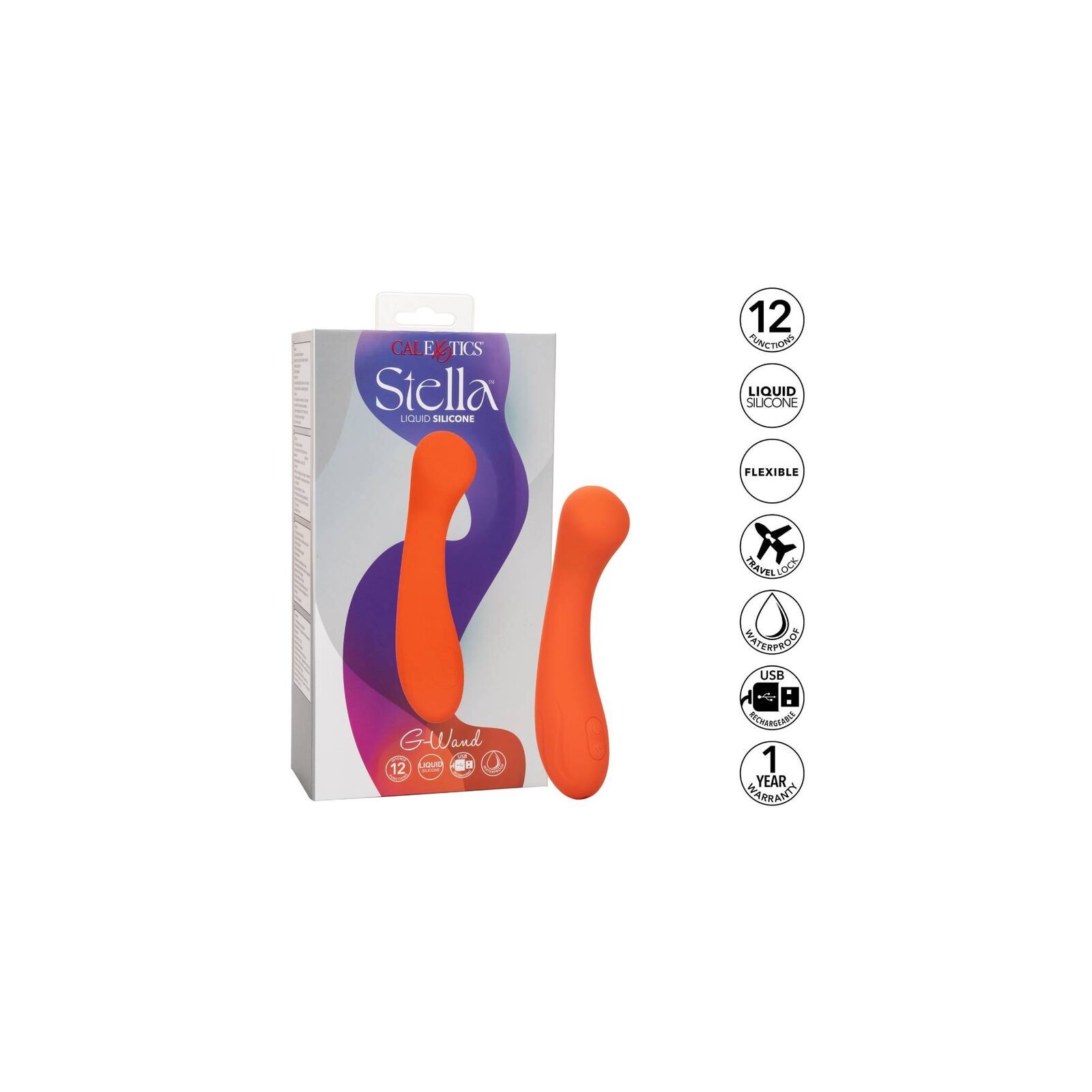 Stella G-Wand Vibrating Massager Orange