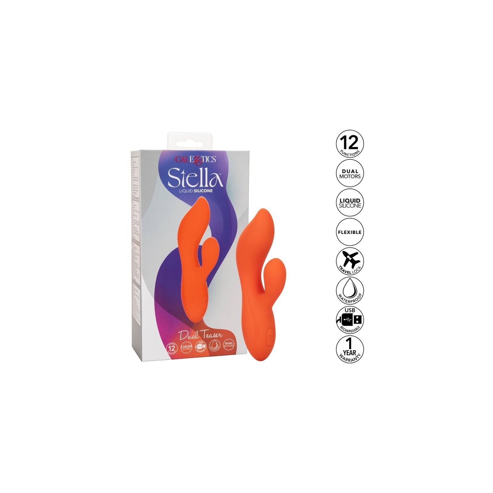 Stella Dual Teaser Orange - Powerful G-Spot Massager