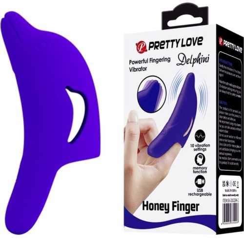 Delphini Finger Vibrator with 10 Functions