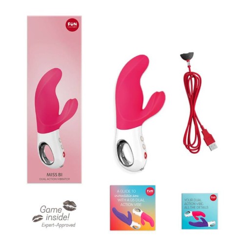 Miss Bi Vibrador Doble Motor Rosa/Blanco