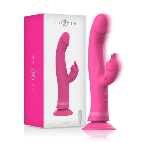 Intense - Julio Vibrador Rabbit Silicona Rosa | Doble Estimulación