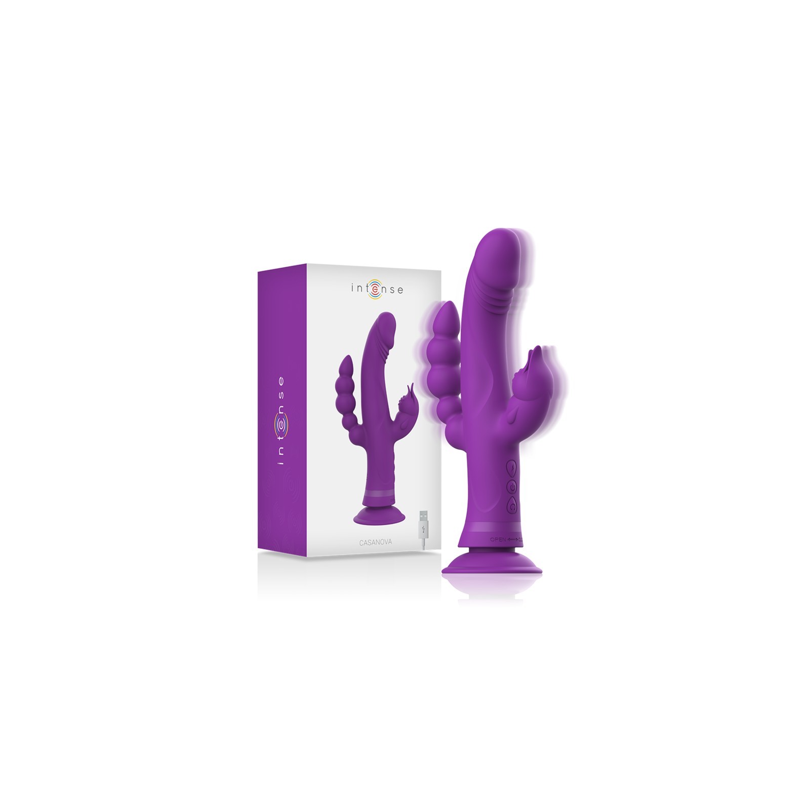 Intense - Vibrador Rabbit Casanova Triple Motor Morado