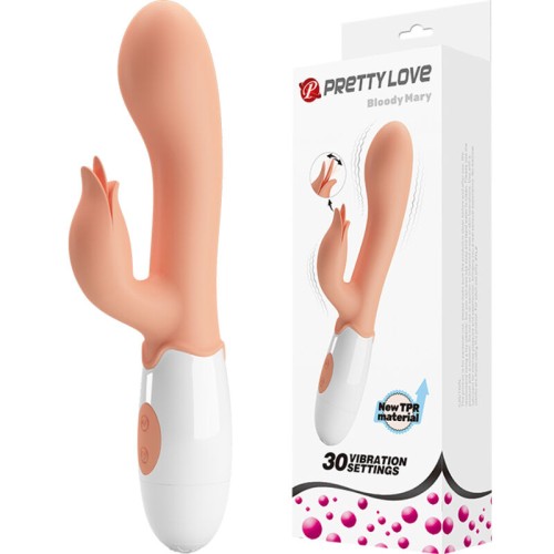 Bloody Mary Vibrador Con Estimulador De Clítoris - Motores Dobles