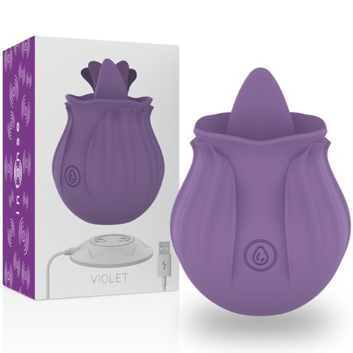 Intense Violet Magnetic Base Tongue Stimulator - Ultimate Pleasure