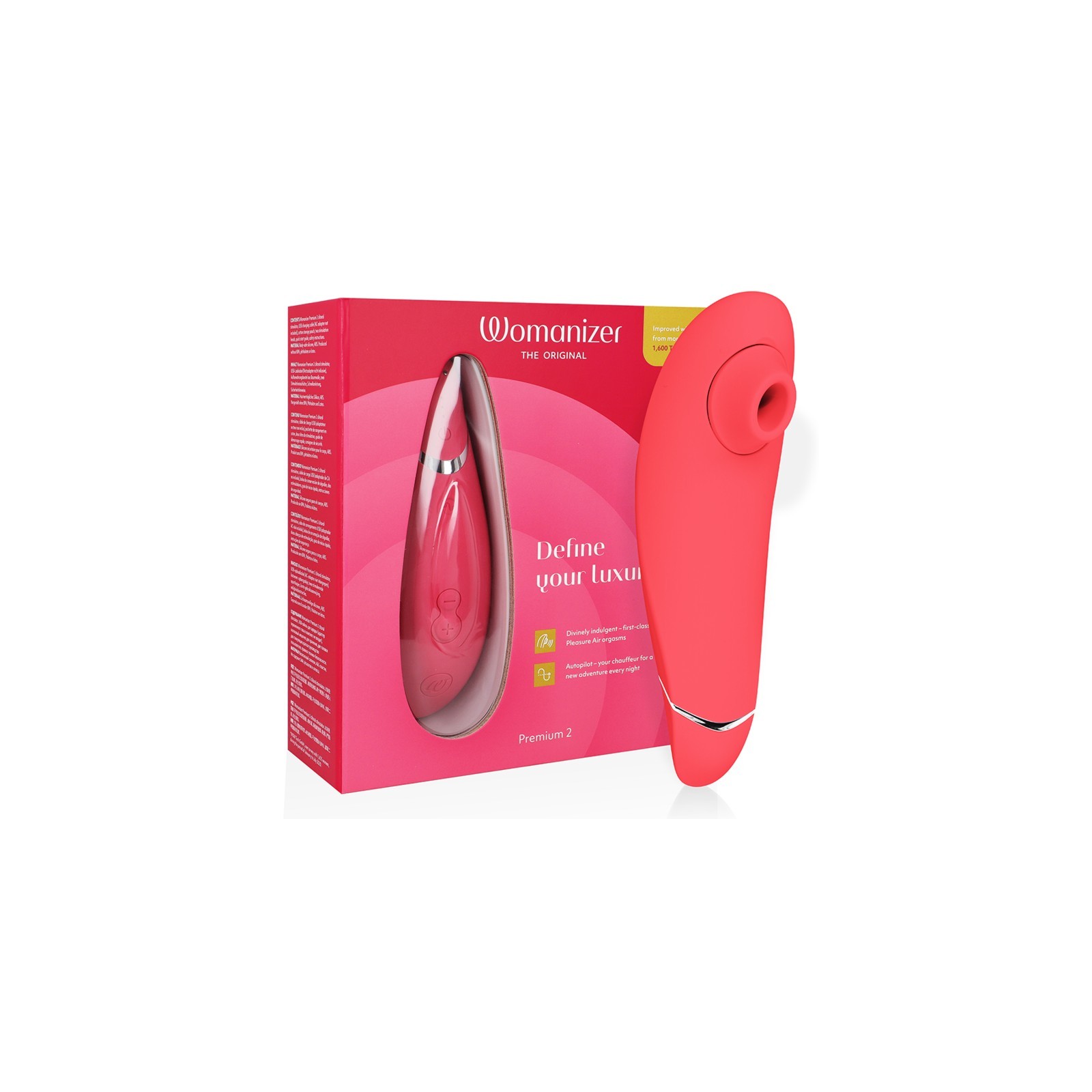 Womanizer Premium 2 Raspberry Clitoral Stimulator