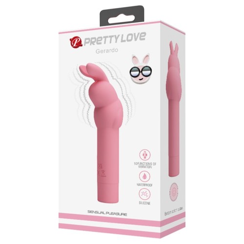 Vibrador De Silicona Conejo Rosa