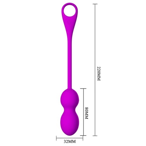 Pretty Love Elvira Rechargeable Vibrating Kegel Balls - Purple