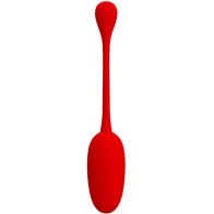 Pretty Love Knucker Huevo Vibrador Recargable Rojo - Placer Intenso