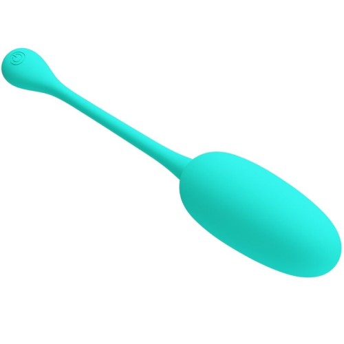 Pretty Love Knucker Rechargeable Vibrating Egg Aqua Green