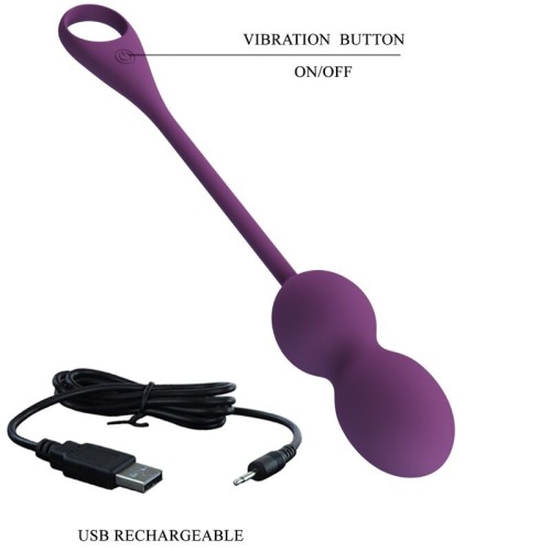 Bolas Kegel Elvira Control Remoto Morado