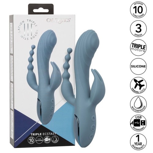 Vibrador Triple Éxtasis para Placer Épico