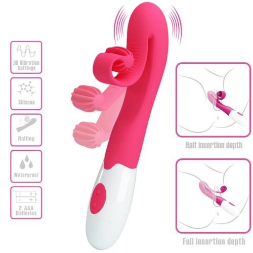 Potente Vibrador Rosa con 30 Velocidades