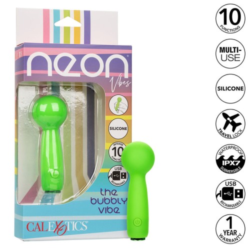 Neon Vibes The Bubbly Vibe Mini Massager - Green