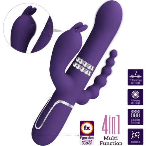 Pretty Love Cammy Triple Vibrator - 4 in 1 Pleasure