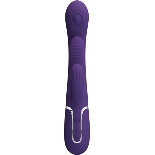 Shania Triple Rabbit Multifunction Vibrator Purple