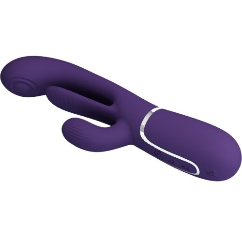 Vibrador Conejo Triple Multifunción Shania Morado