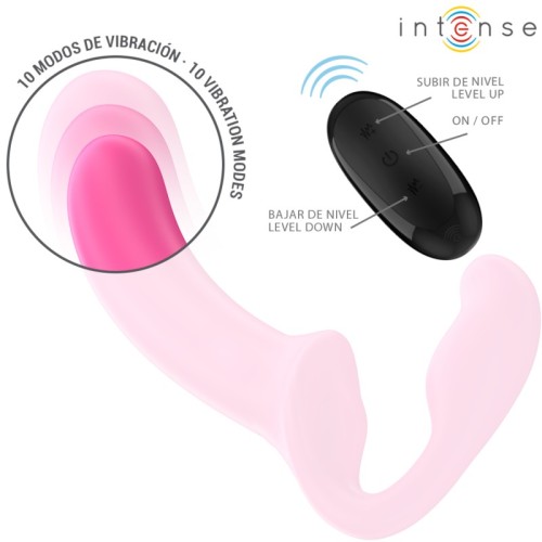 Intense Vibrador Doble AMY 20 cm Control Remoto Rosa