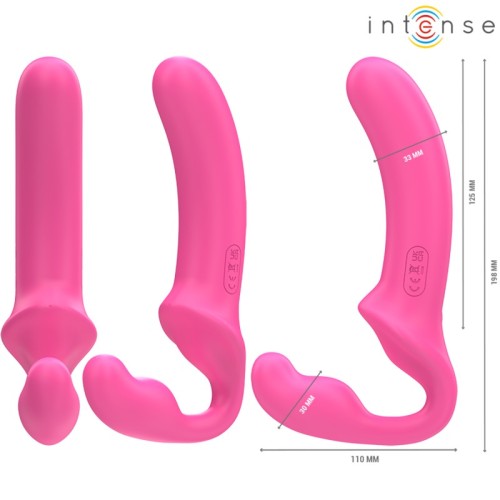 Intense Vibrador Doble AMY 20 cm Control Remoto Rosa